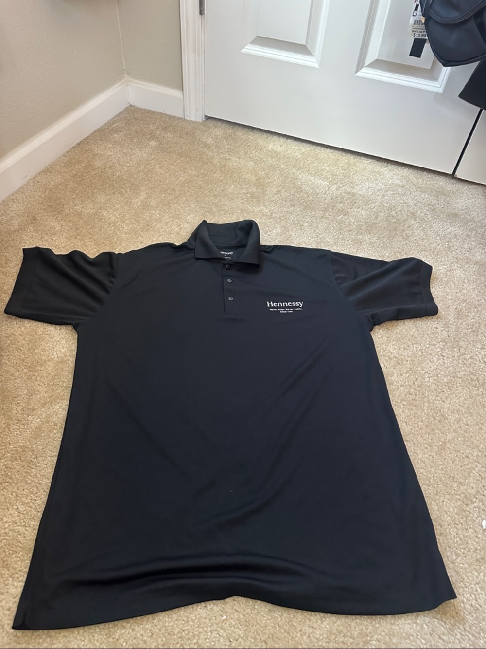 Hennessy Black Polo with Chest Logo